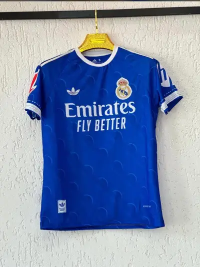 Real Madrid 2025/26 Yeni Sezon Kylian Mbappe Deplasman Forması (Mavi)
