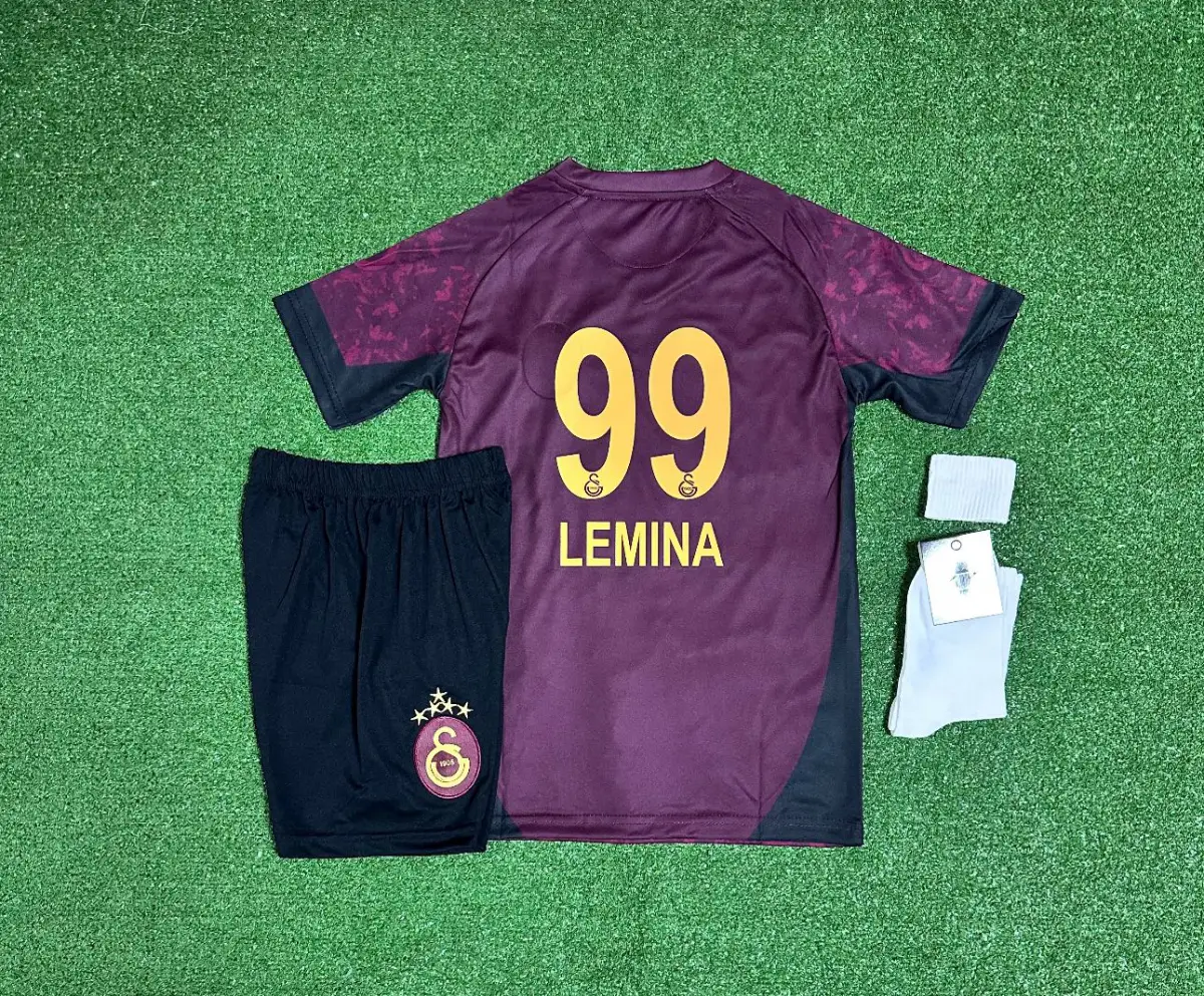 Gâlatâsarây 2025/26  5 Yıldızlı LEMINADeplasman Çocuk Forması 4lü Set