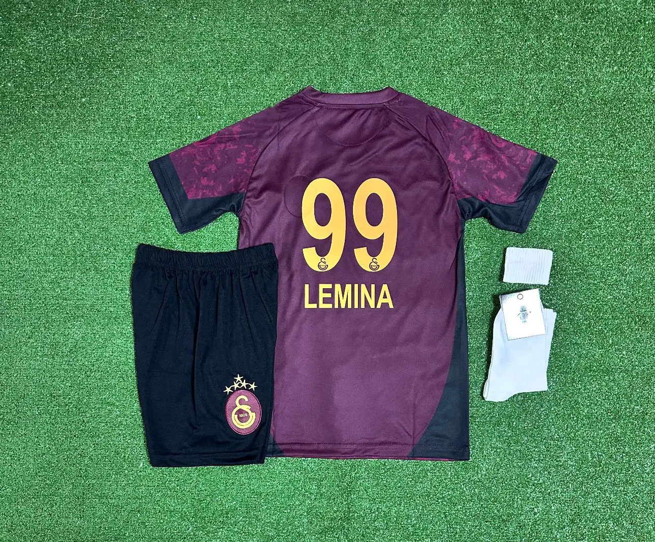 Gâlatâsarây 2025/26  5 Yıldızlı LEMINADeplasman Çocuk Forması 4lü Set