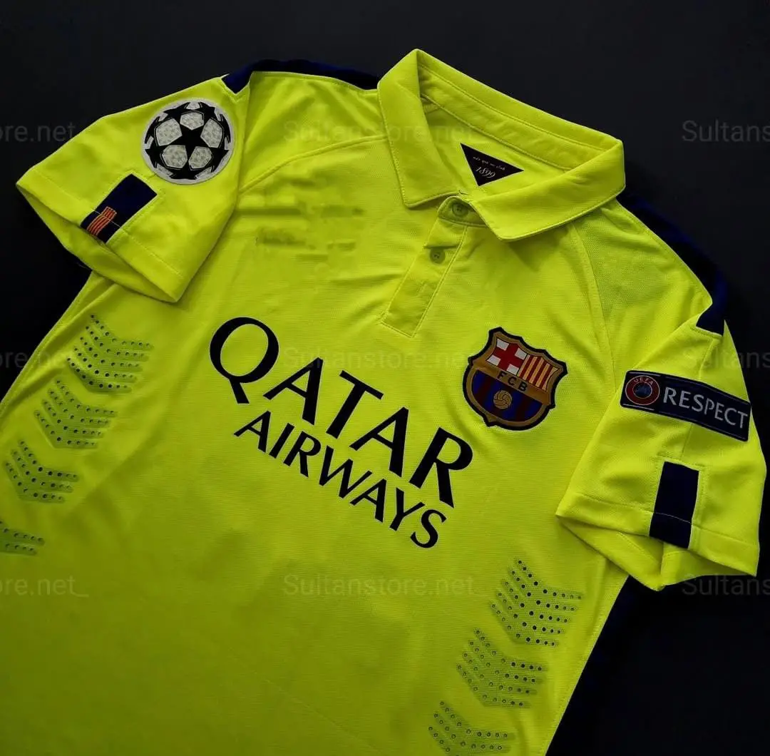 Barcelona 2014/15 Sezonu Neymar Jr Nostalji Forması (Neon)