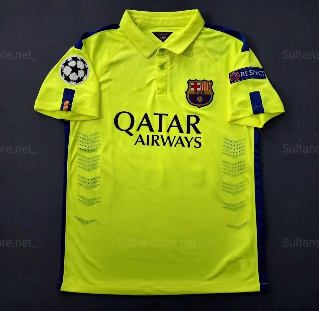 Barcelona 2014/15 Sezonu Neymar Jr Nostalji Forması (Neon)