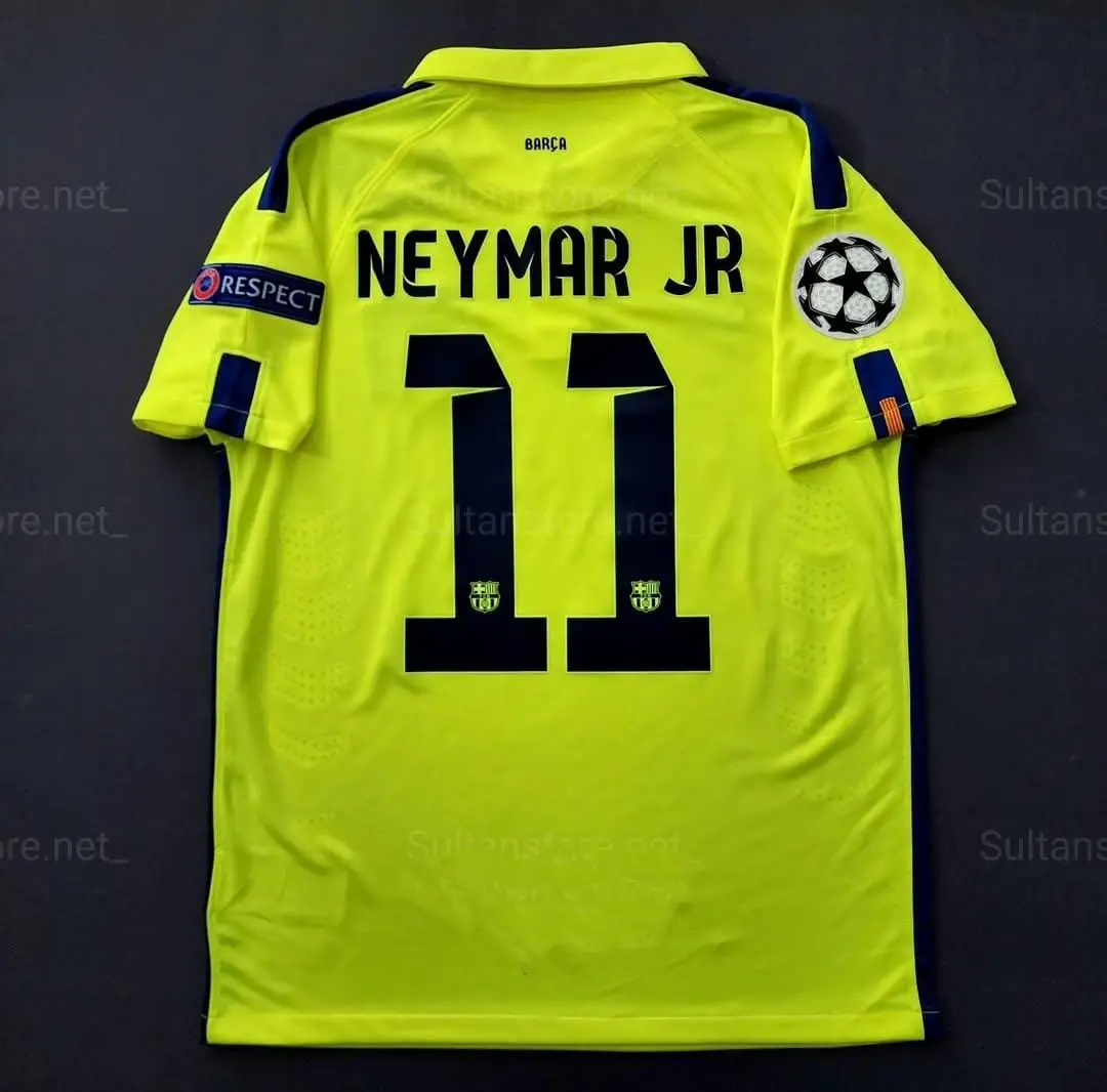 Barcelona 2014/15 Sezonu Neymar Jr Nostalji Forması (Neon)