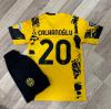 İnter 2024/25 Yeni Sezon Hakan Çalhanoğlu Alternatif Çocuk forması 2'li Set (Yellow)
